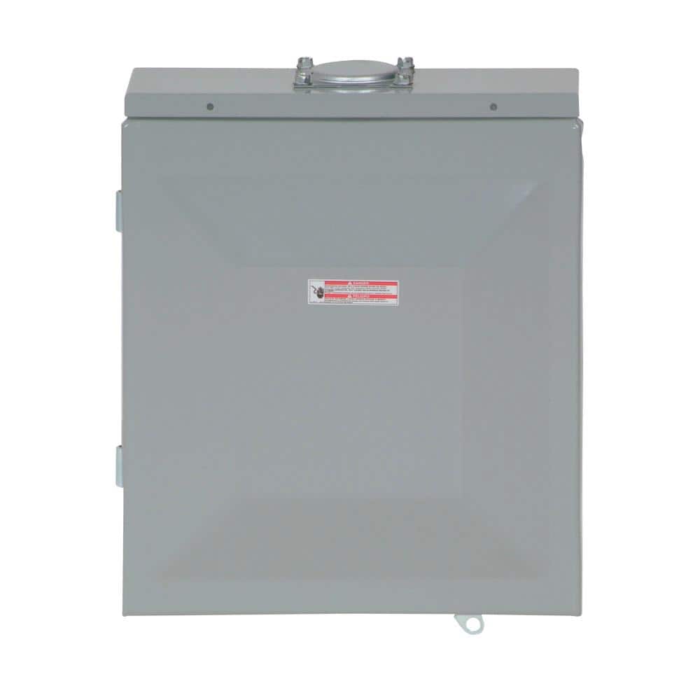 Eaton BR 125 Amp 8-Space 16-Circuit Outdoor Main Lug Loadcenter with Cover - $35