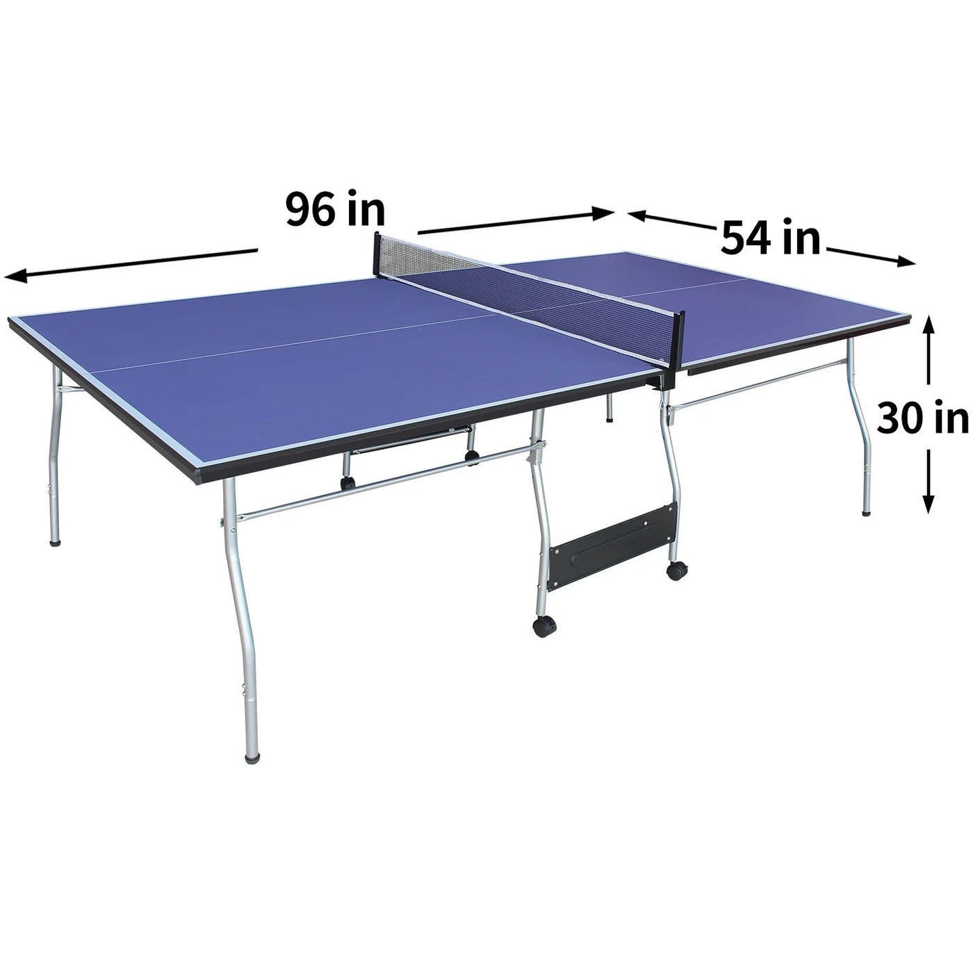 HooKung 8ft Mid-Size Table Tennis Table Foldable & Portable Ping Pong Table Set - $205