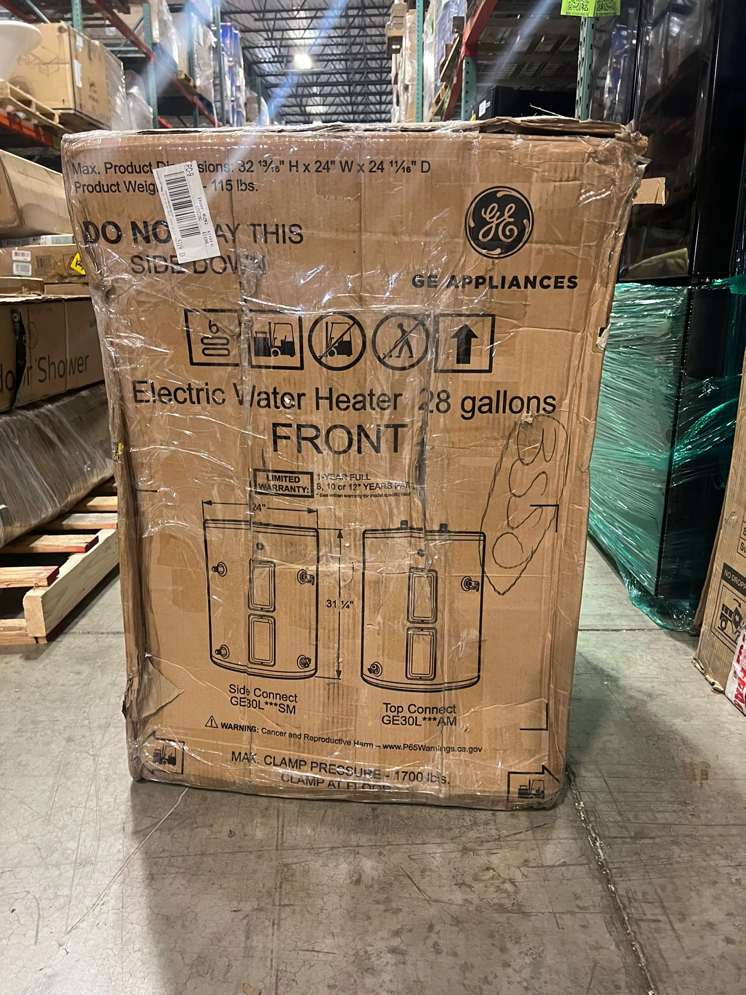 GE Appliances 26 Gallon Versatile, Electric Water Heater with Adjustable Thermostat - $350