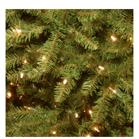 National Tree Company 7 ft. Dunhill Fir Hinged Tree with 650 Dual Color LED Lights - $270