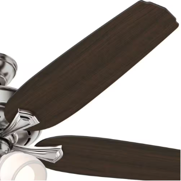 Channing 60 in. LED Indoor Brushed Nickel Ceiling Fan with Light Kit - $120