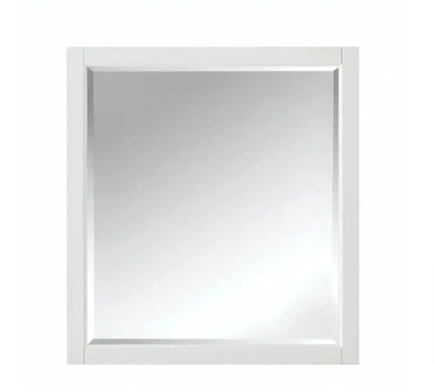 Home Decorators 33 in. W x 36 in. H Framed Wall Mount Bathroom Vanity Mirror - $85