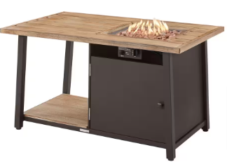 Fordham 46 in. W x 26 in. H Rectangular Fire Pit Coffee Table - $210