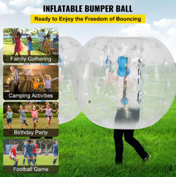 VEVOR 2-Piece Inflatable 4 ft. Bumper Bubble Balls for Backyard - $120
