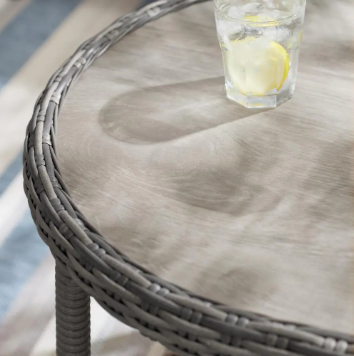 Hampton Bay Chasewood Brown 4-Piece Wicker Patio Conversation Set - $385