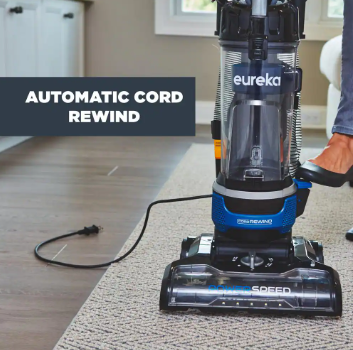 Eureka PowerSpeed Cord Rewind Upright Bagless Vacuum Cleaner - $60