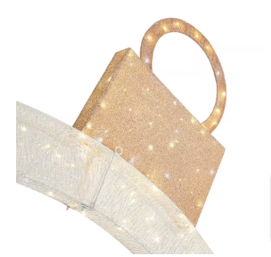 Home Accents Holiday 9 ft. Warm White-Cool White Ornament Arch Decoration -$250