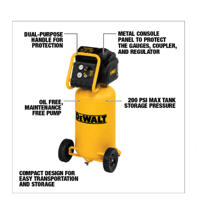 DEWALT 15 Gal. Portable Electric Air Compressor - $310