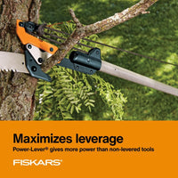 Fiskars PowerLever 15 in. Fiberglass Pole 14 ft. Tree Pruner - $30
