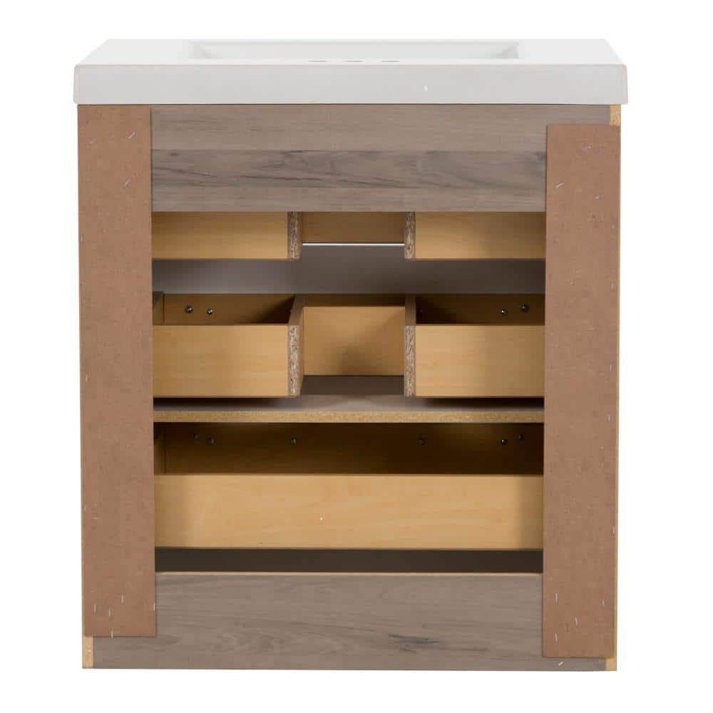 Glacier Bay Woodbrook 30 in. W x 19 in. D x 34 in. H Single Sink Bath · DISCOUNT BROS