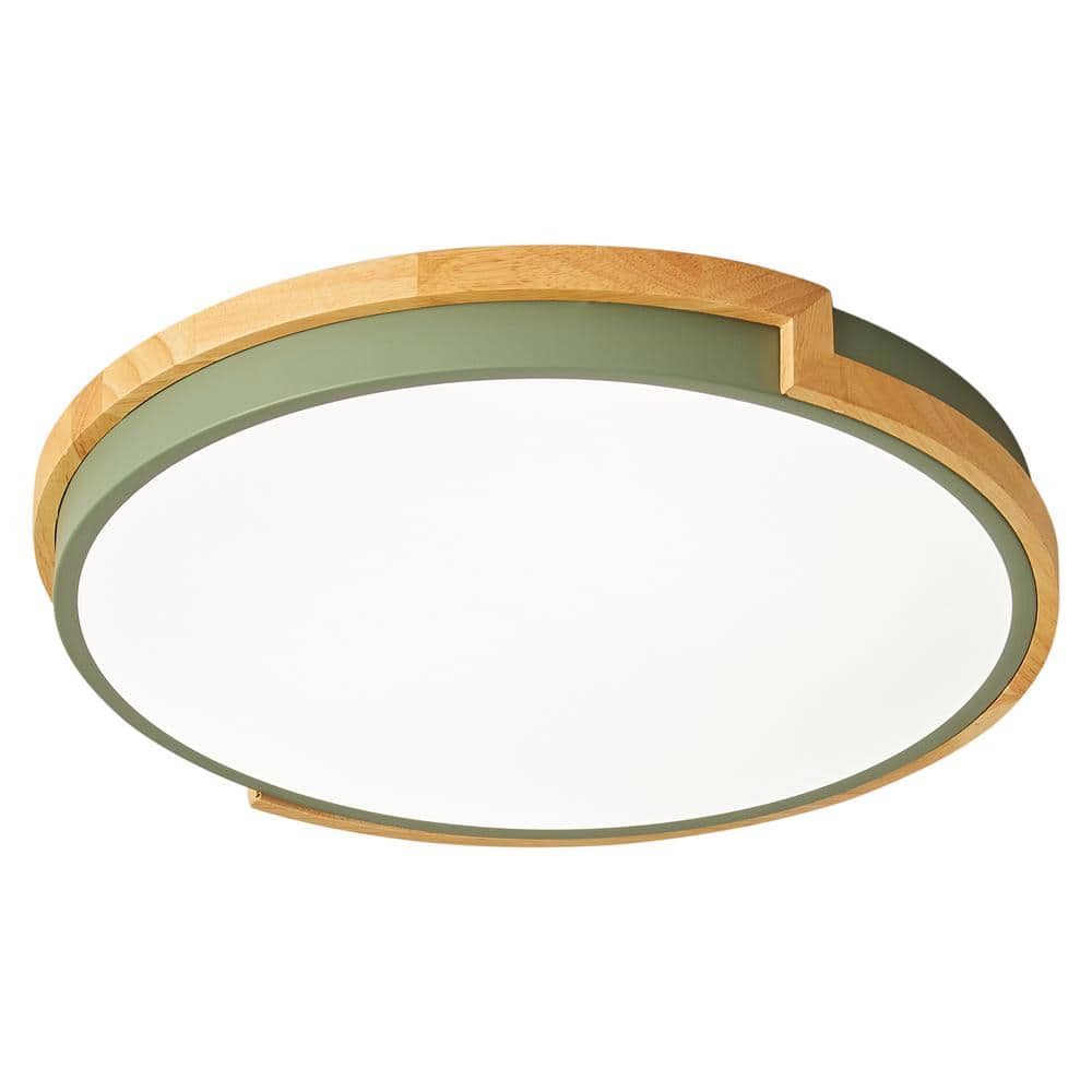 aiwen 16.5 in. 1-Light Smart Circle 25-Watt LED Flush Mount Ceiling Light - $40