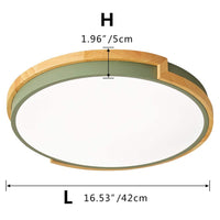 aiwen 16.5 in. 1-Light Smart Circle 25-Watt LED Flush Mount Ceiling Light - $40