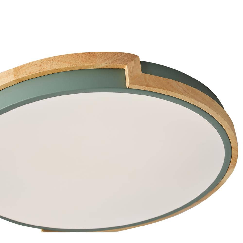 aiwen 16.5 in. 1-Light Smart Circle 25-Watt LED Flush Mount Ceiling Light - $40