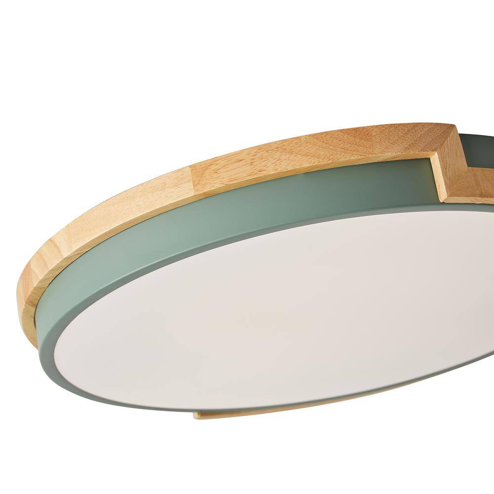 aiwen 16.5 in. 1-Light Smart Circle 25-Watt LED Flush Mount Ceiling Light - $40