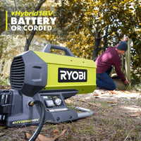 RYOBI ONE+ 18V Cordless Hybrid Forced Air Propane Heater (Tool Only) - $110