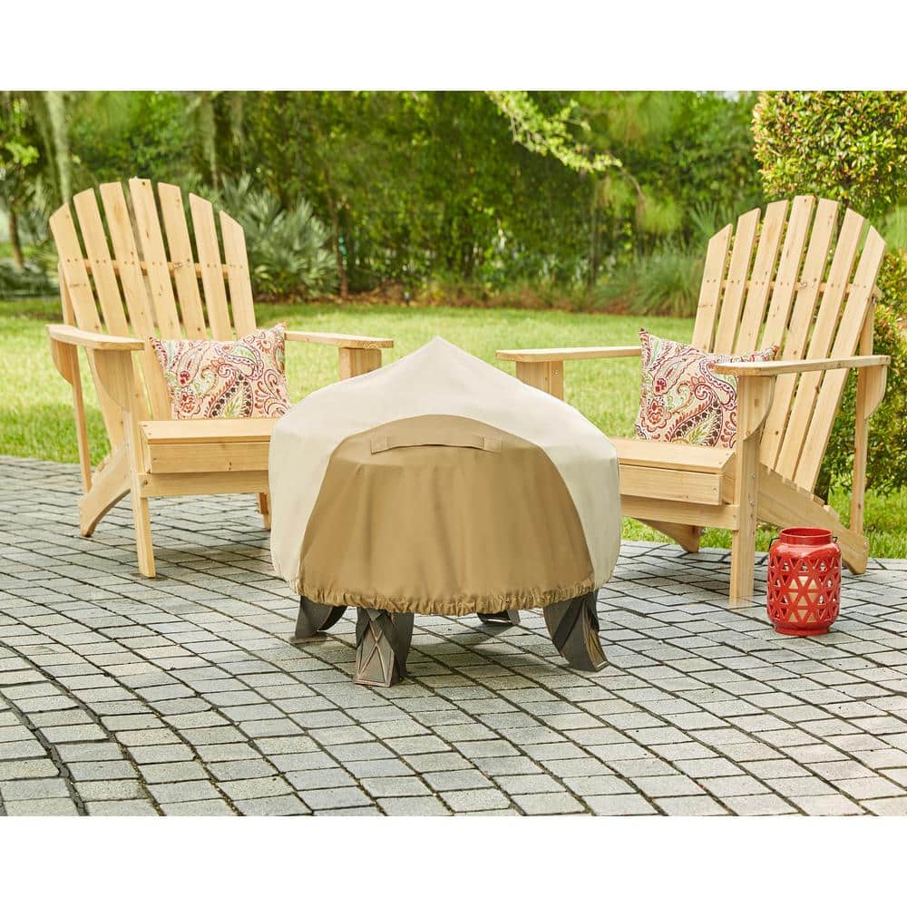 Hampton Bay 30 in. Round Outdoor Patio Fire Pit Cover - $20