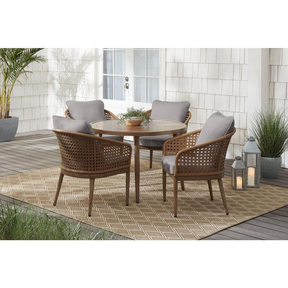 Hampton Bay Coral Vista 6-Piece Brown Wicker with Bare cushion - $700