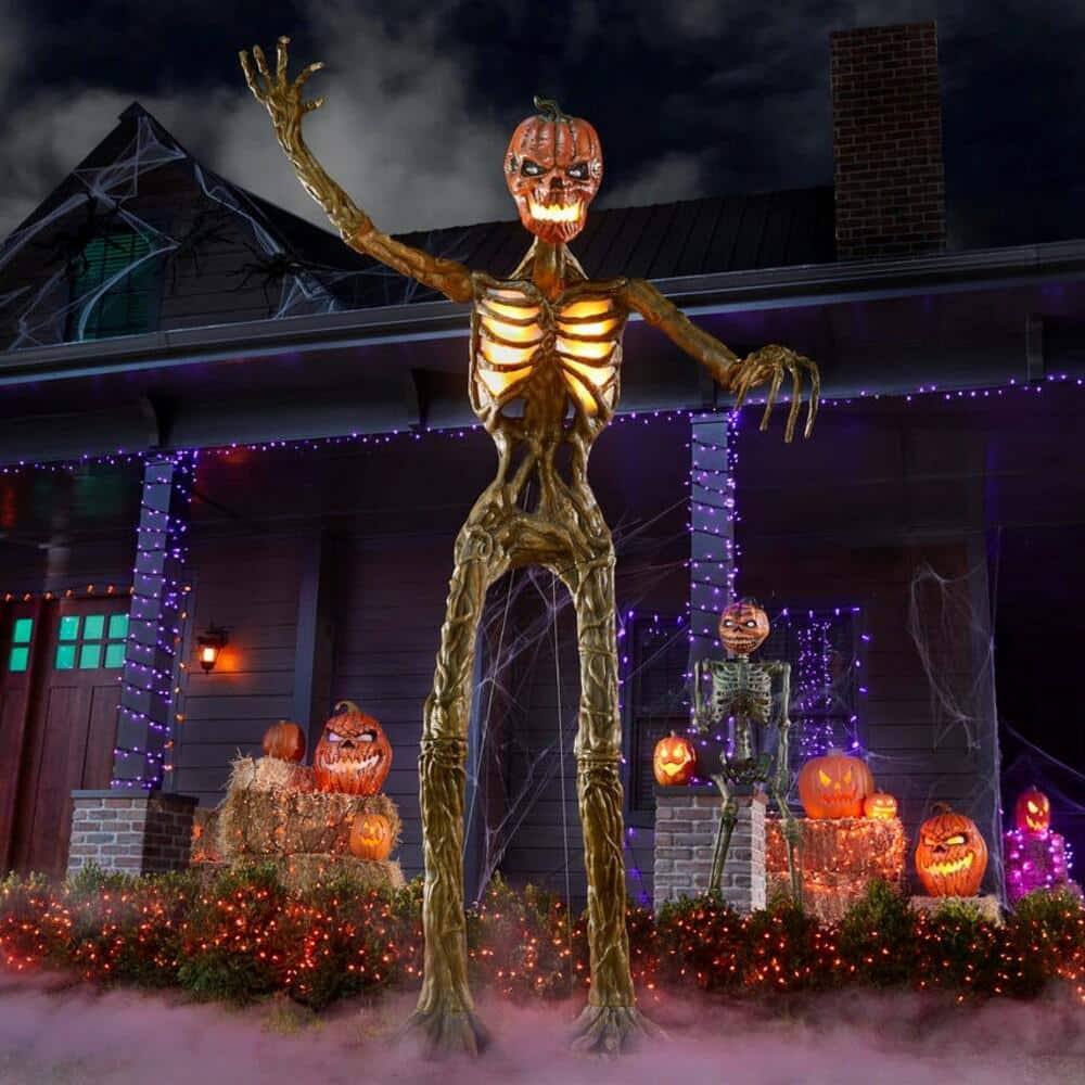 Home Accents Holiday 12 ft. Inferno Pumpkin Skeleton - $500