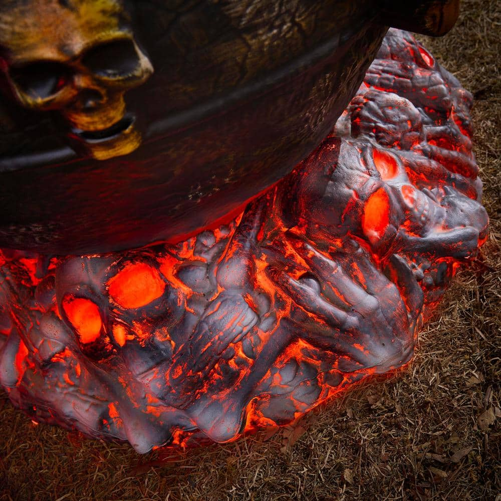 5 ft Bubbling Cauldron with LED buying Fire Halloween Animatronic