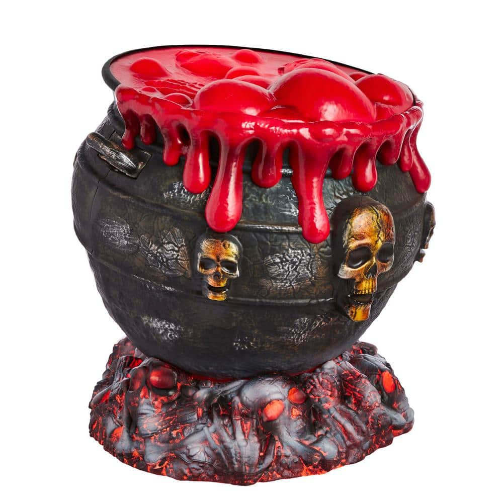 Home high quality Accents Holiday 5 ft Bubbling Cauldron with LED Fire Halloween Animatronic