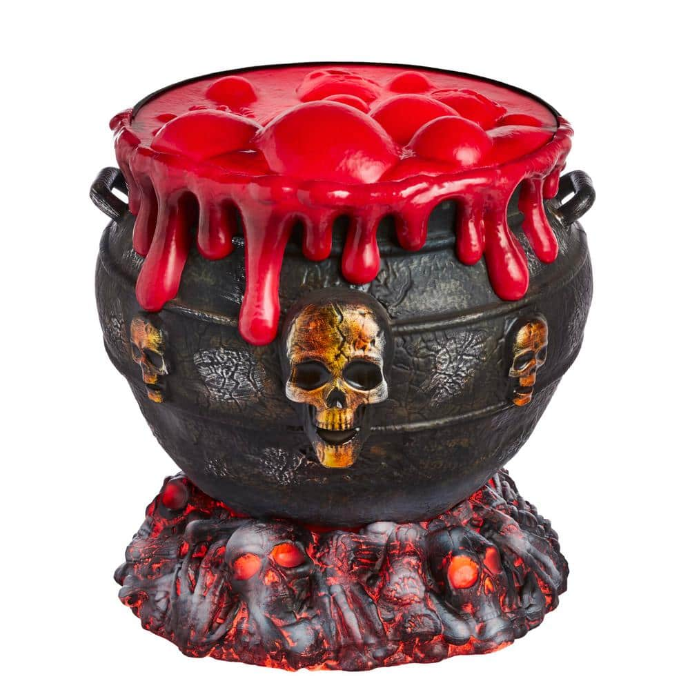 Home Accents Holiday 5 store ft Bubbling Cauldron with LED Fire Halloween Animatronic