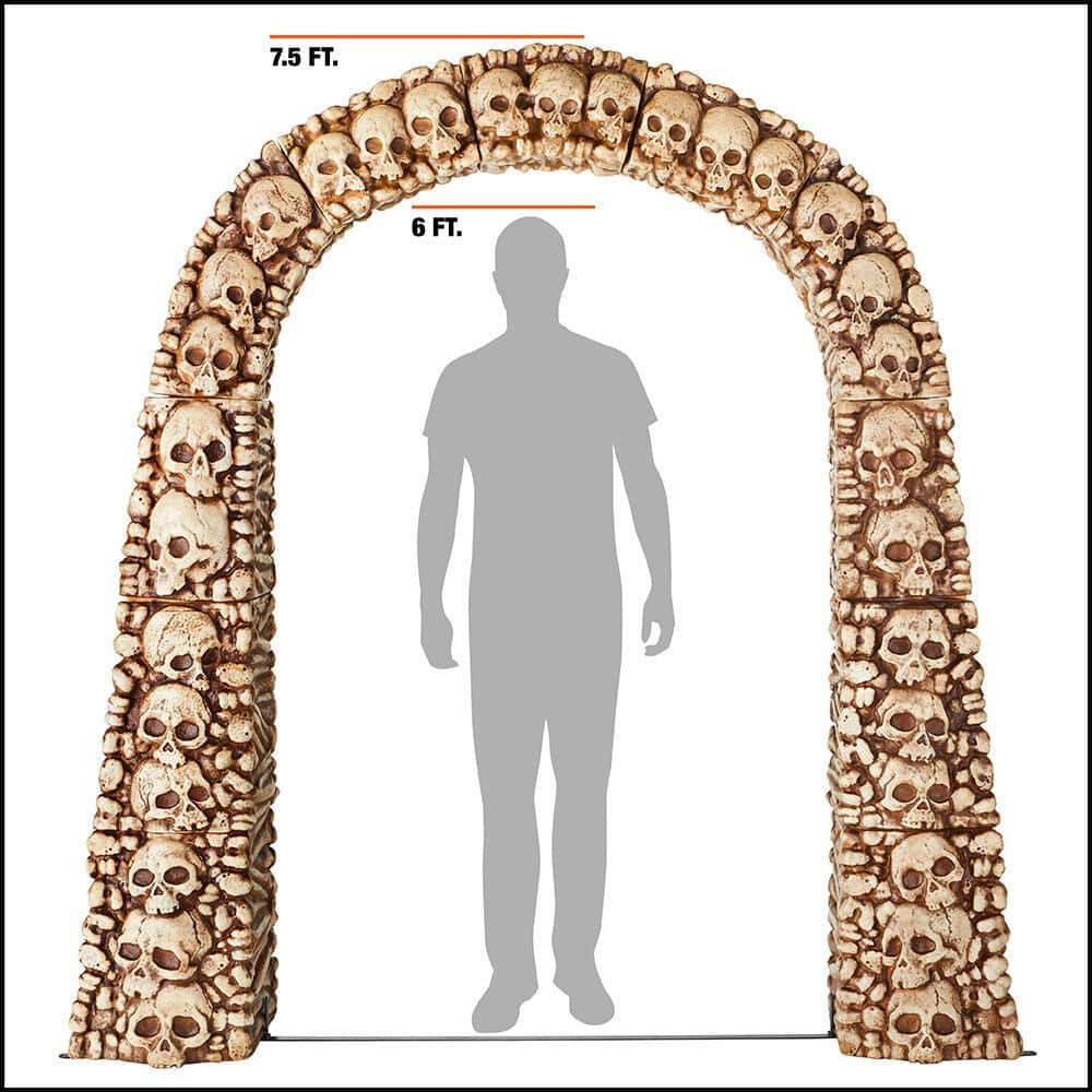 Home Accents Holiday 7.5 ft. Skull And Bones Archway - $200