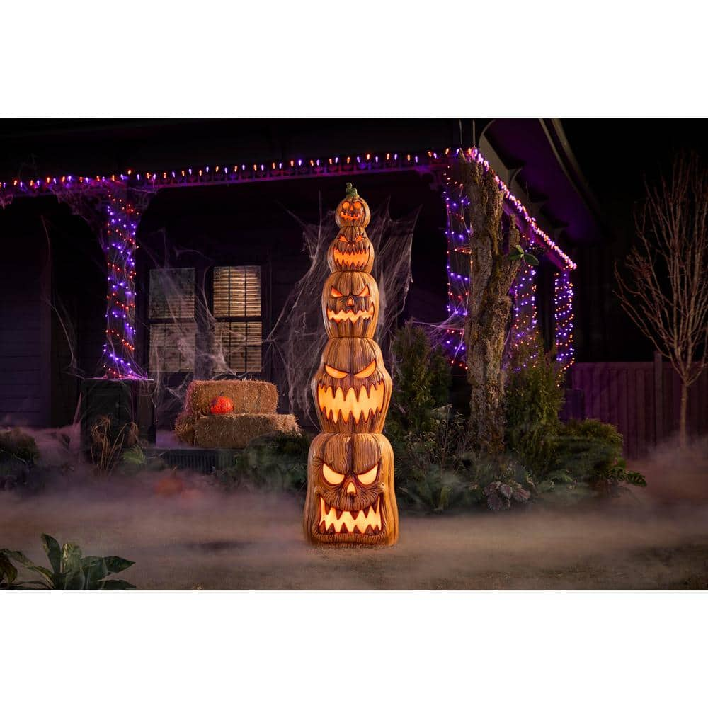 Home Accents Holiday 8.5 ft. Giant-Sized LED Jack-O-Lanterns Stack - $250