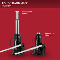 Husky 12-Ton Hydraulic Bottle Car Jack - $30