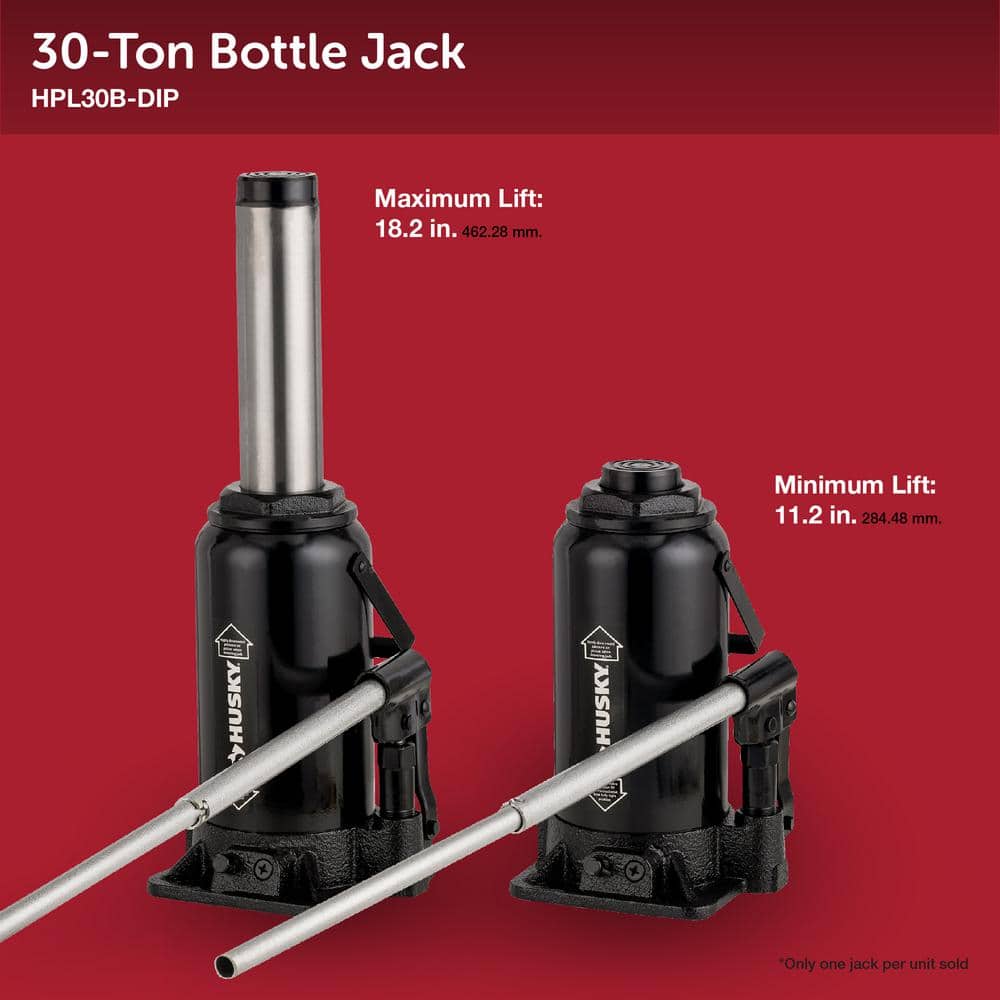 Husky 30-Ton Bottle Car Jack - $55