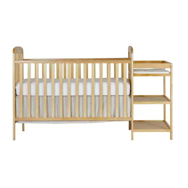 Dream On Me Anna 4-in-1 Natural Crib and Changing Table Combo - $120