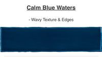 Interceramic Calm Blue Waters 3" x 12" Glazed Ceramic Wall Tile (9.69 sq ft per box) - $24.25