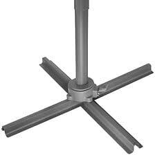 Large Square Fillable Weighted Offset Market Patio Umbrella Base in Black (4-Piece) - $65