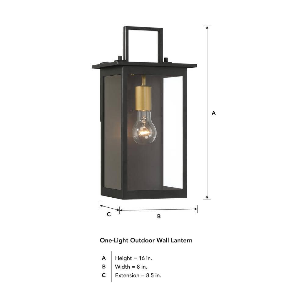 Autumnhill 16 in. Accents 1-Light Outdoor Line Voltage Wall Sconce - $40