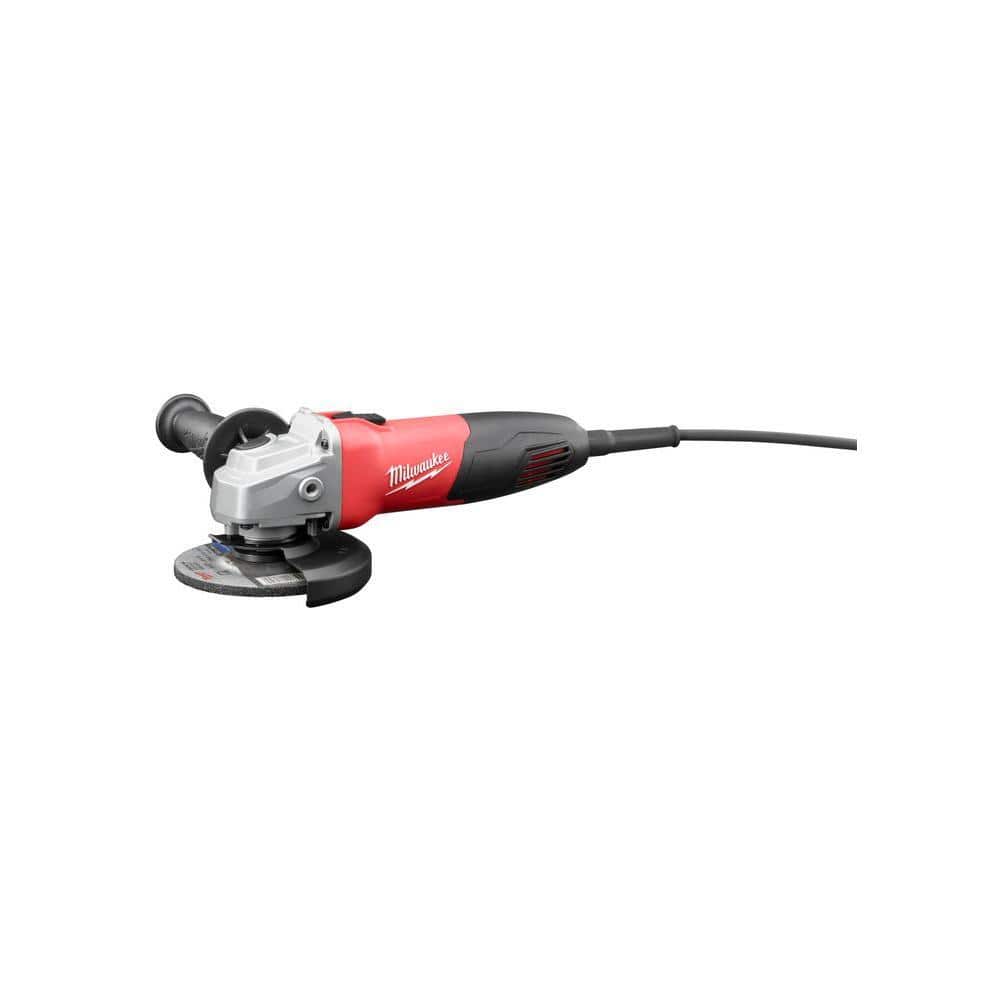 7 Amp Corded 4-1/2 in. Small Angle Grinder with Sliding Lock-On Switch - $60