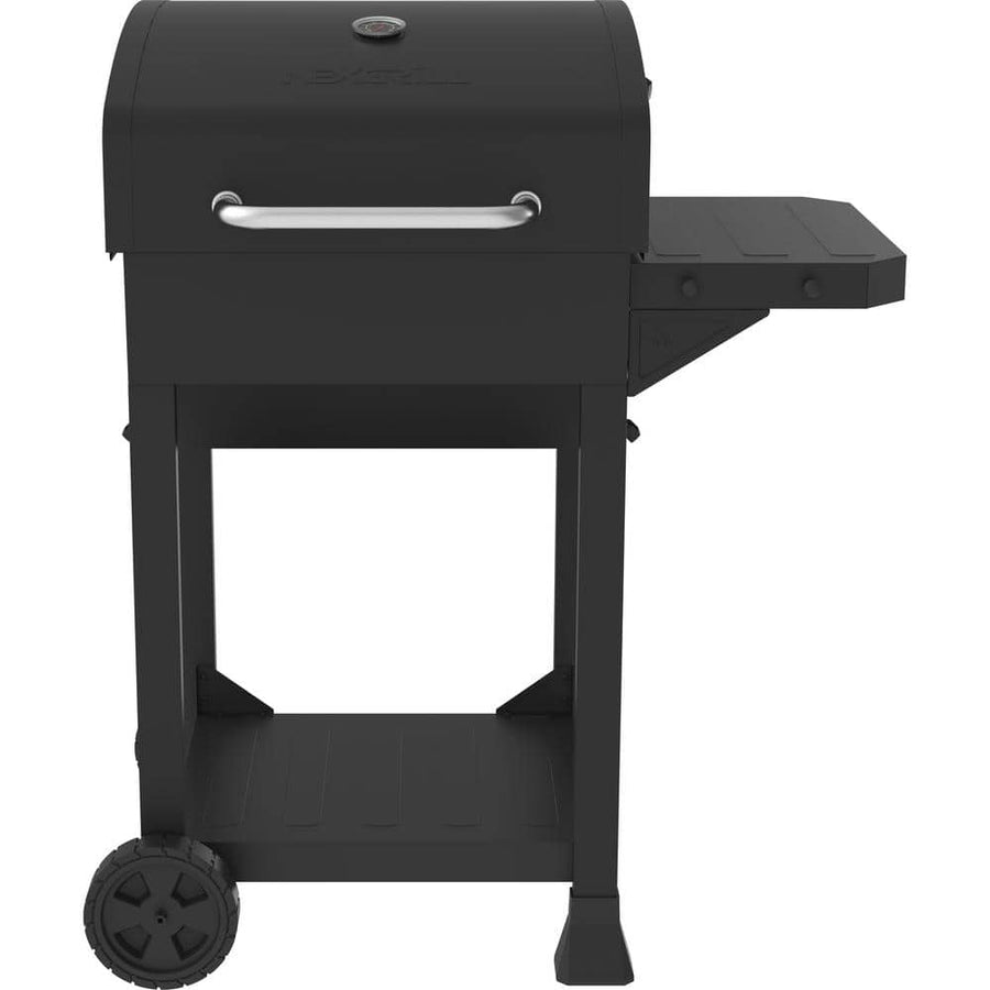 Nexgrill Cart-Style Charcoal Grill in Black with Side Shelf - $80