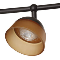 Hampton Bay Madison 3 ft. 4 Light Rubbed Bronze LED Fixed Track with 400 LM/Head - $65