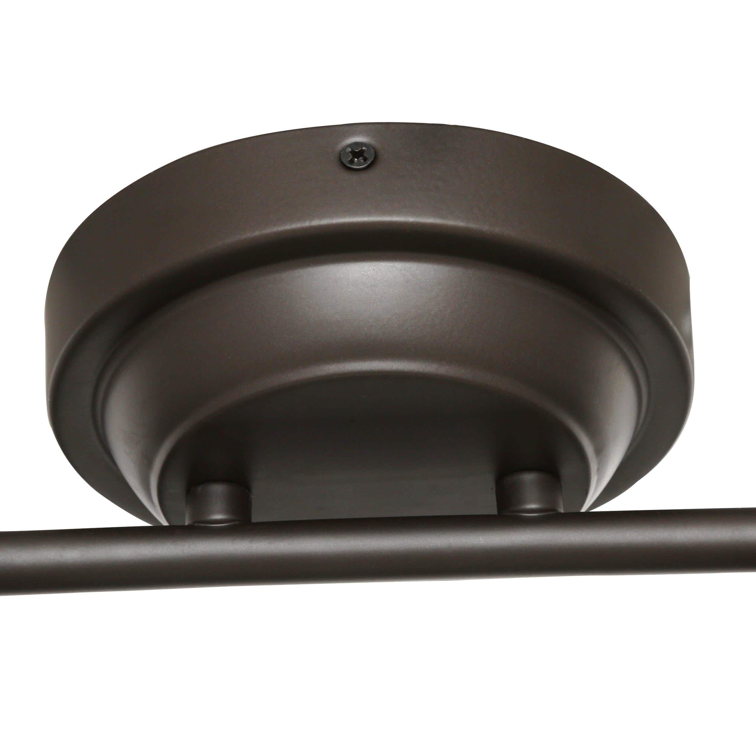 Hampton Bay Madison 3 ft. 4 Light Rubbed Bronze LED Fixed Track with 400 LM/Head - $65