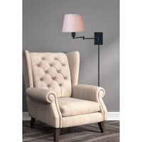 Hampton Bay Ellsworth 1-Light Oil Rubbed Bronze Swing Arm Plug-In Wall Lamp - $30