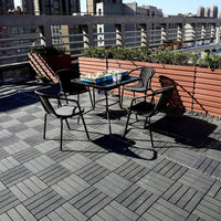 1 ft. x 1 ft. All-Weather Plastic Square Interlocking Patio Deck Tiles(44-Pack) - $85