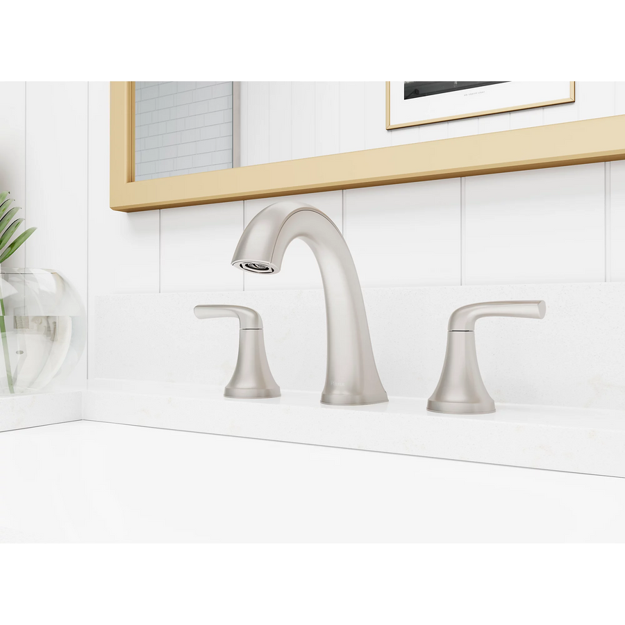 McAllen 2-Handle 8" Widespread Bathroom Faucet, Brushed Nickel - $70