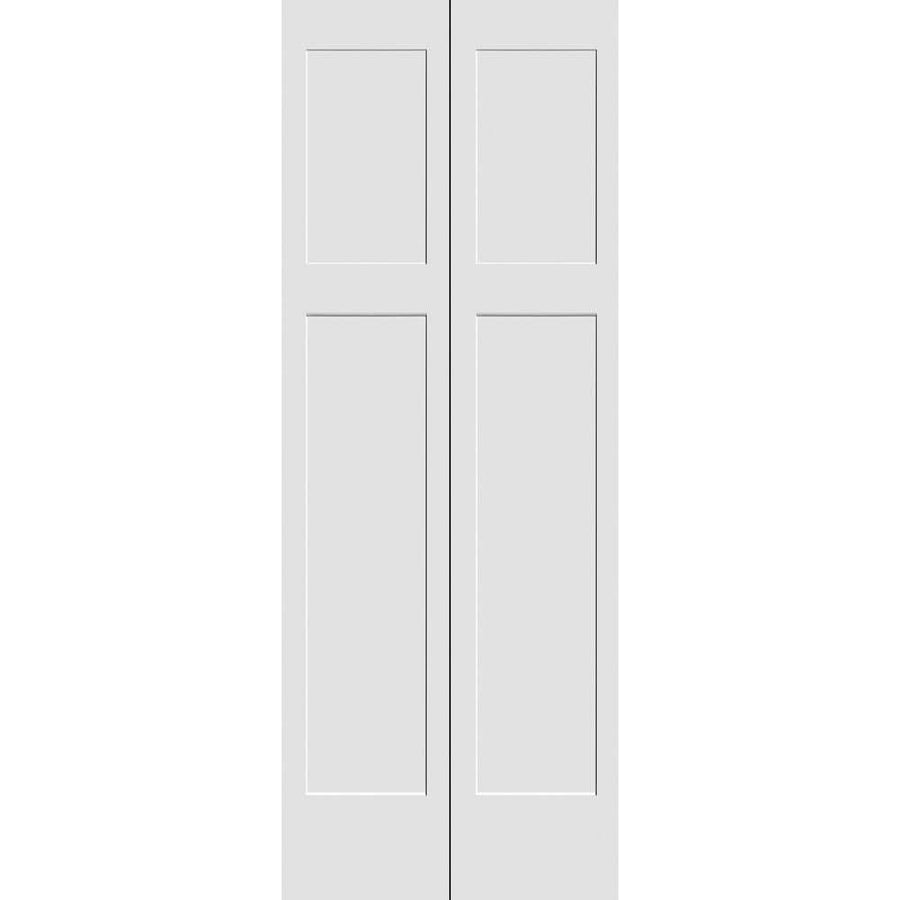 CODEL DOORS 30 in. x 80 in. Solid Wood MDF 2-Panel Craftsman Bi-Fold Door  - $260