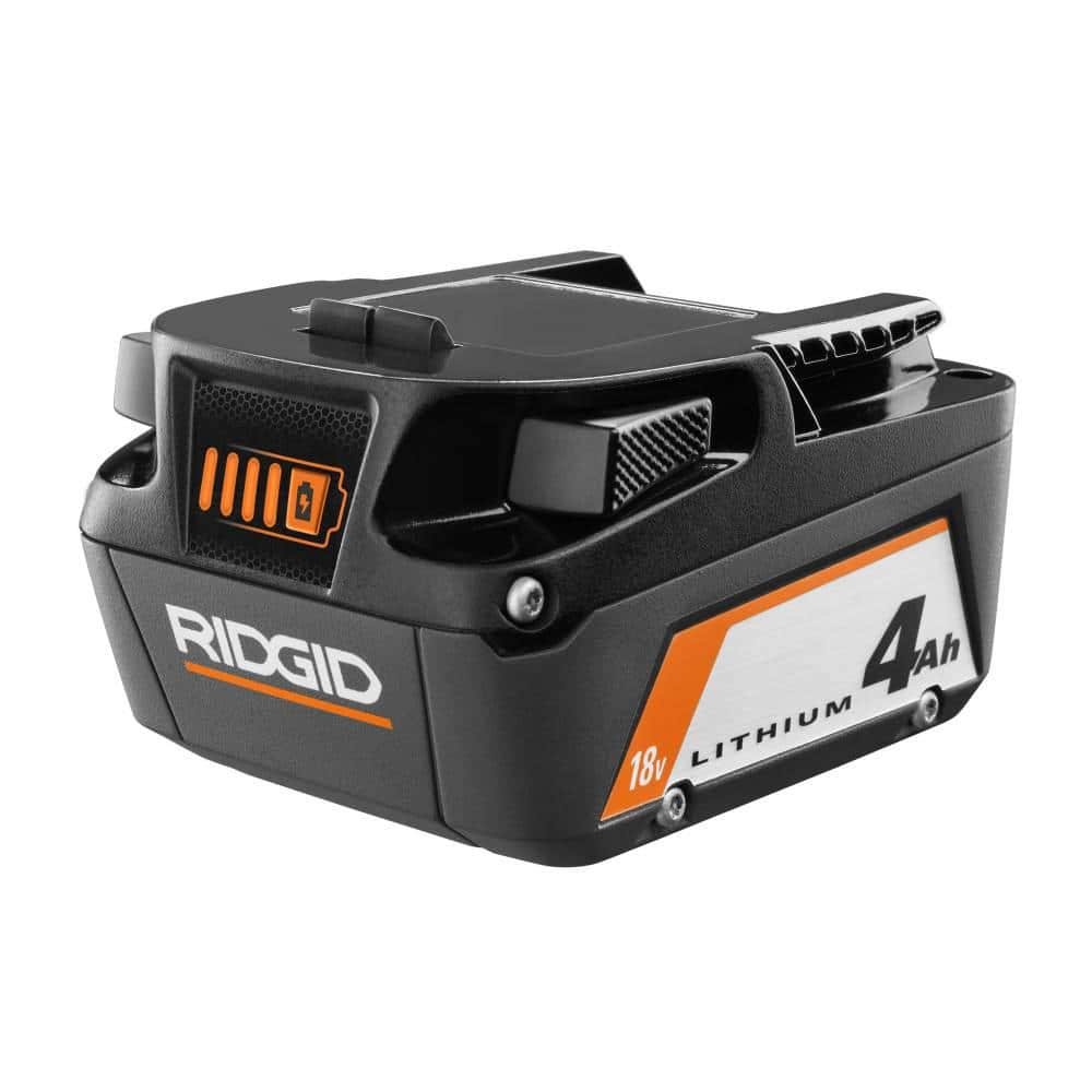 RIDGID 18V Lithium-Ion (2) 4.0 Ah Battery Starter Kit with Charger and Bag - $165