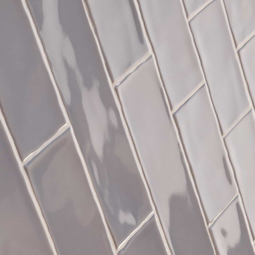 Interceramic Sea Spray Light Gray 3" x 12" Glazed Ceramic Wall Tile (9.69 sq ft per box) - $24.25