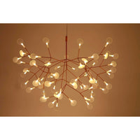 Postmodern 15-Watt 45-Light Integrated LED Rose Gold Modern Linear Chandelier - $140
