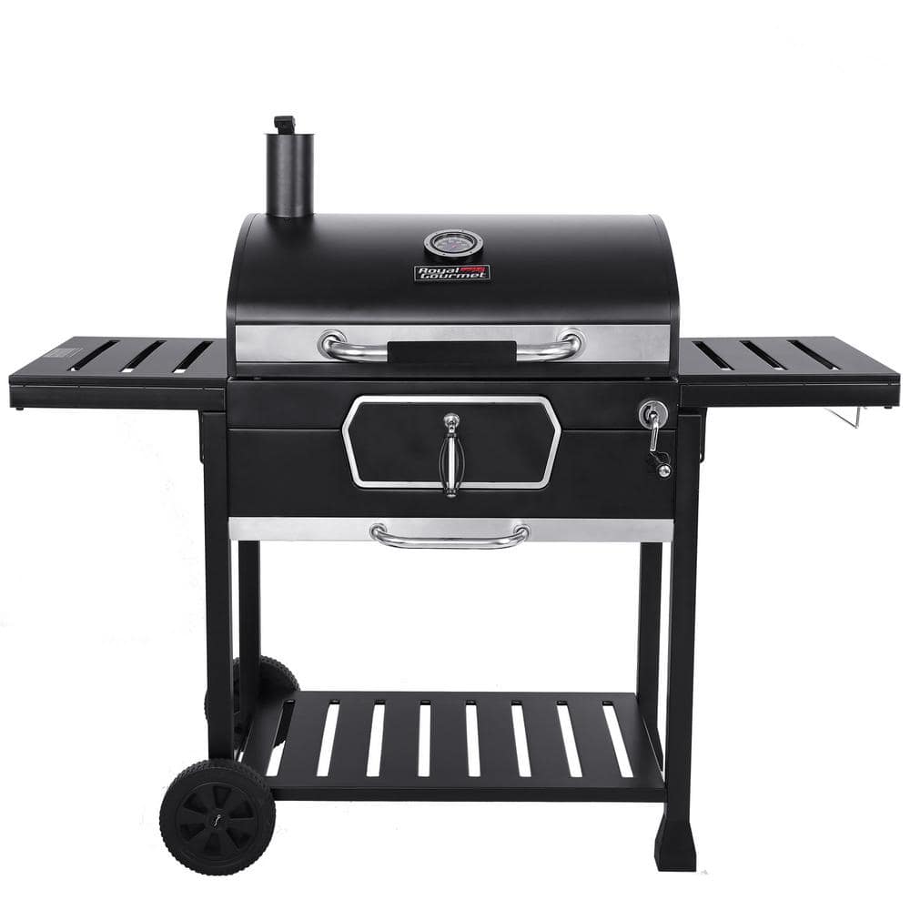 Deluxe 30 in. Charcoal Grill, BBQ Smoker, Black - $125 · DISCOUNT BROS