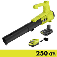 RYOBI ONE+ 18V 90 MPH 250 CFM Cordless Battery Leaf Blower/Sweeper - $55