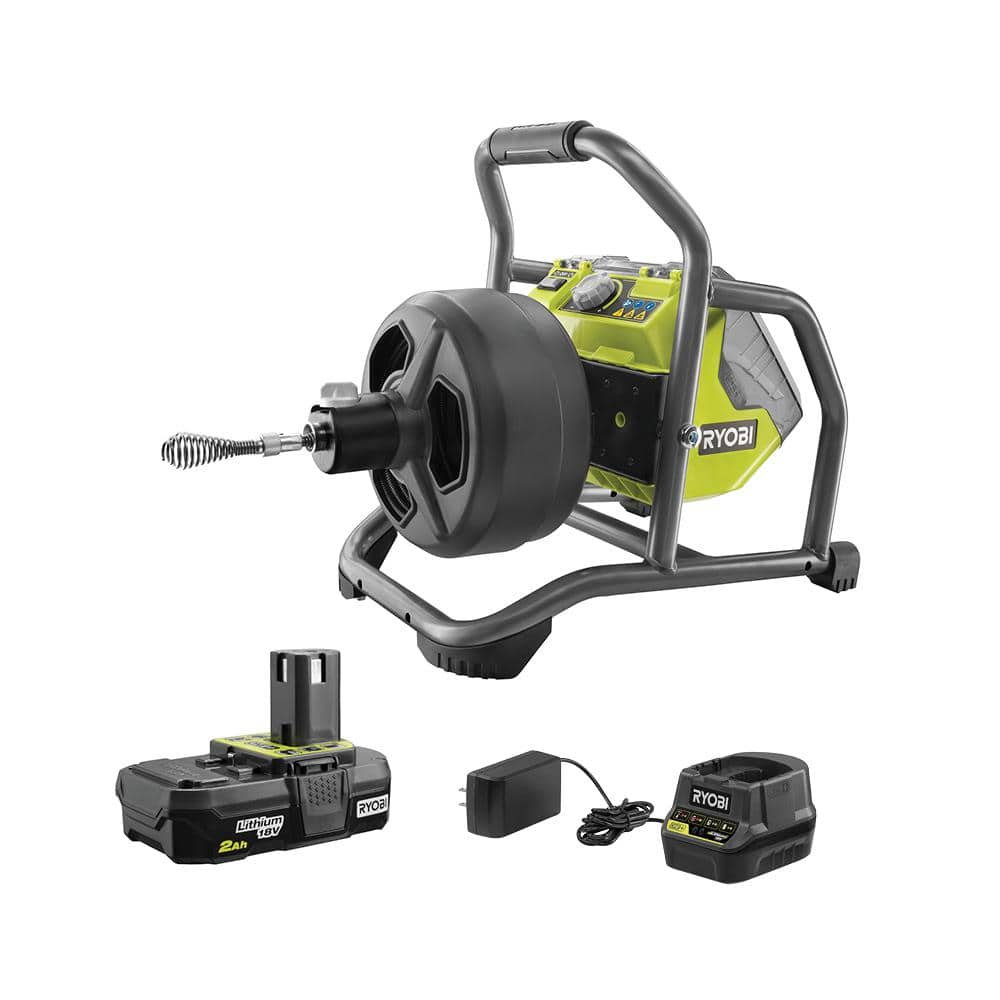 RYOBI ONE+ 18V Hybrid Drain Auger Kit with 50 ft. Cable, 2 Ah Battery, 18V Charger - $300