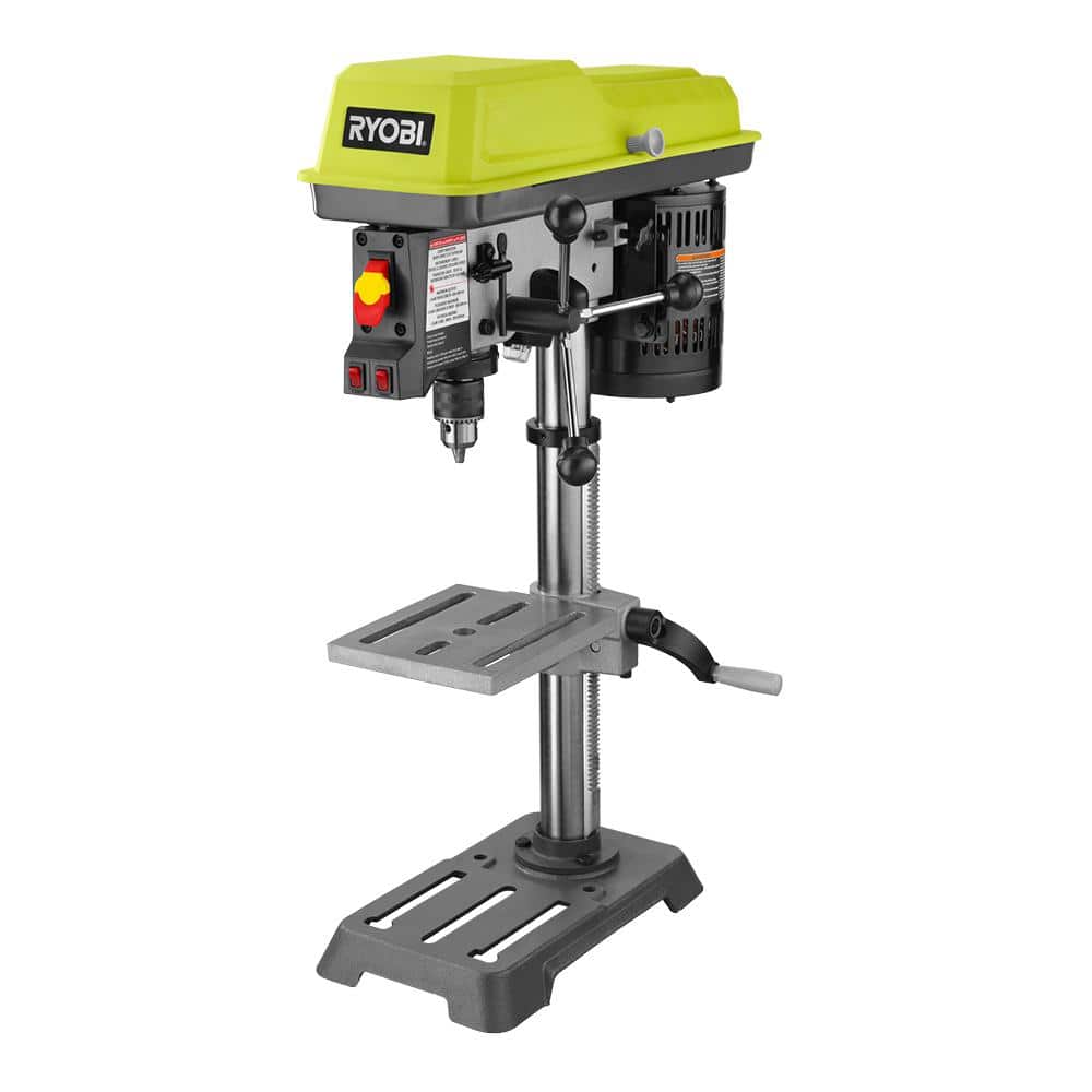 RYOBI 10 in. 5 Speed Drill Press with EXACTLINE Laser Alignment System - $140