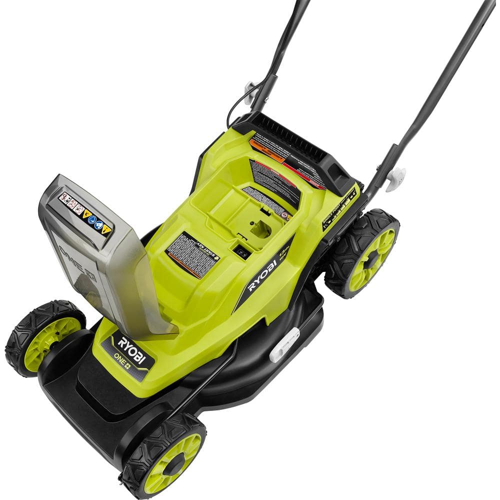 Ryobi ONE 18V 13 in. Cordless Battery Walk Behind Push Lawn Mower DISCOUNT BROS