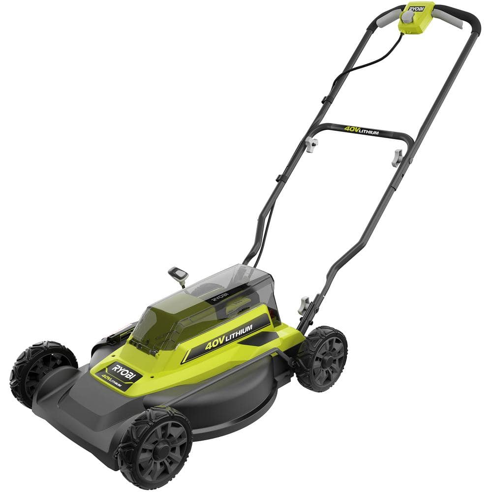 RYOBI 40V 18 in. 2-in-1 Cordless Battery Walk Behind Push Mower (Tool Only) - $100